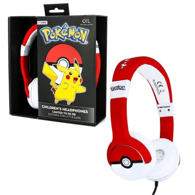 OTL Pokemon Pokeball Çocuk Kulak Üstü Kulaklık Nintendo Switch Ps4 Ps5 Pc Uyumlu
