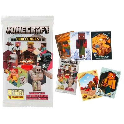 Panini Minecraft Challenges Trading Card 1 Paket 8 Kart