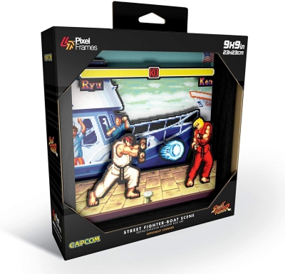 Pixel Frames Capcom Street Fighter - Boat Scene 23cm X 23cm