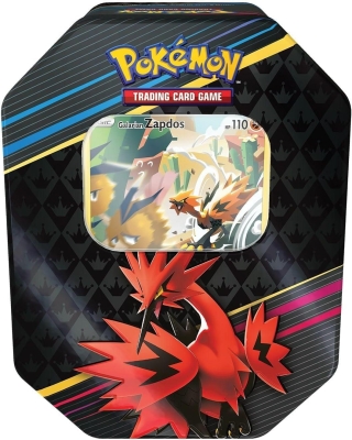 Pokemon Tcg Crown Zenith Tin Box Galarian Zapdos