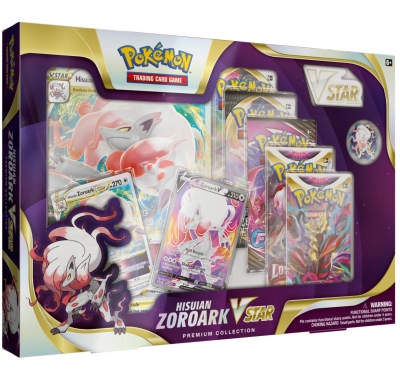 Pokemon Tcg Hisuian Zoroark Vstar Premium Collection Box