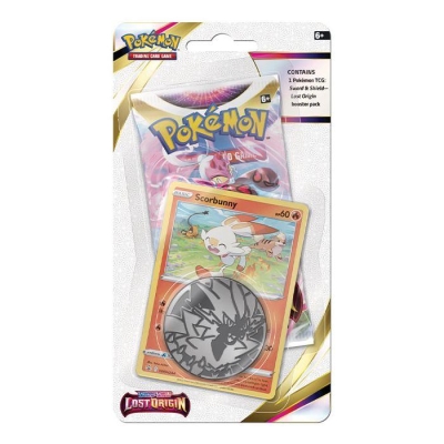 Pokemon Tcg Lost Origin Checklane Booster Pack Scorbunny Kart Seti