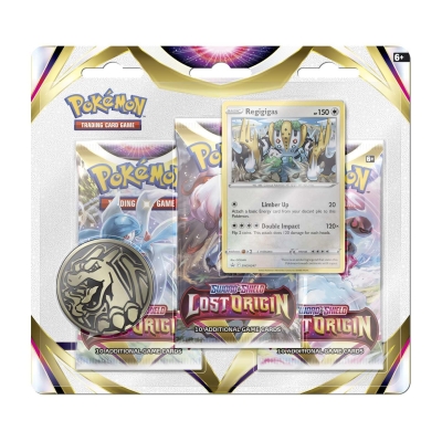Pokemon Tcg Lost Origin Premium Checklane 3 Booster Paket + Regigigas