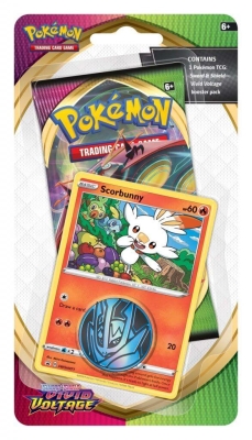 Pokemon Tcg S&s Vivid Voltage Checklane Booster Pack Scorbunny Kart Seti 10'lu
