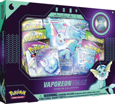 Pokemon Tcg Vaporeon VMAX Premium Collection Box