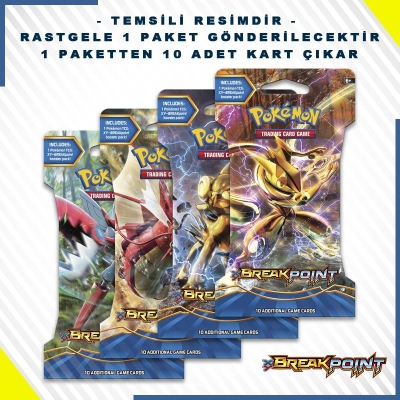 Pokemon Tcg: X & Y Booster Pack Break Point Kart Seti 10'lu (orjinal Ürün)