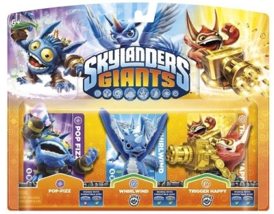 Skylanders Giants Pop Fizz + Whirlwind + Trigger Happy