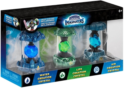 Skylanders Imaginators Crystal 3 Pack 1 Water Life Air