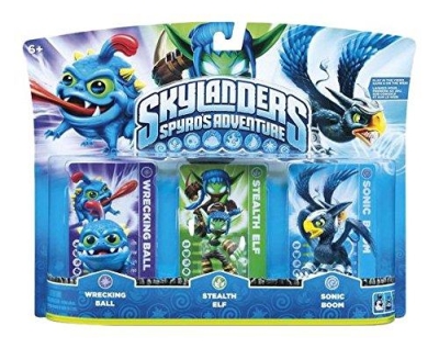 Skylanders Spyros Adventure Wrecking Ball + Stealth Elf + Sonic Boom