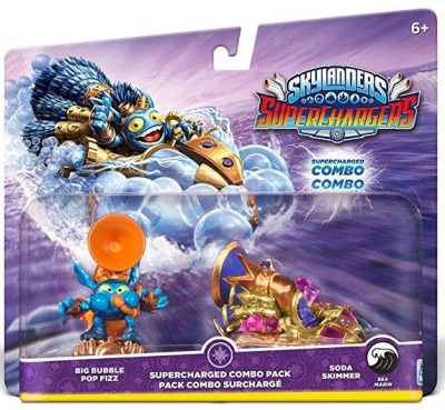 Skylanders Superchargers Big Bubble Pop Fizz + Soda Skimmer Figür