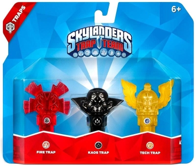Skylanders Trap Team 3lu Tuzak Fire + Kaos + Tech