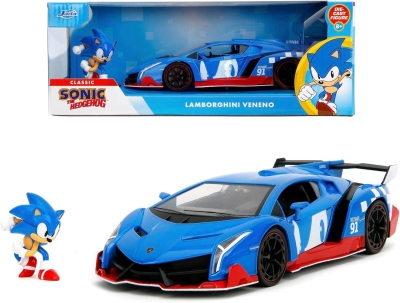 Sonic Lamborghini 1:24 + Sonic Metal Figür
