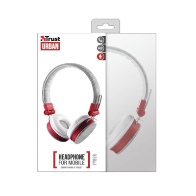 Trust Urban Headphone Fyber Kirmizi