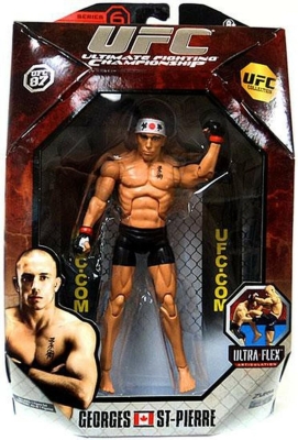 UFC Georges St-Pierre Deluxe Kafes Dövüşcüsü Figürü 18cm