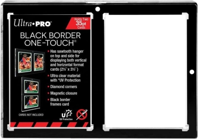 Ultra Pro 35pt 2-Card Black Border Uv One-Touch Mıknatıslı Kart Sergileme Çerçevesi
