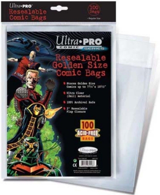 Ultra Pro Golden Age Comic Bags 19,6 x 26,6 Cm 100'lü Koruyucu