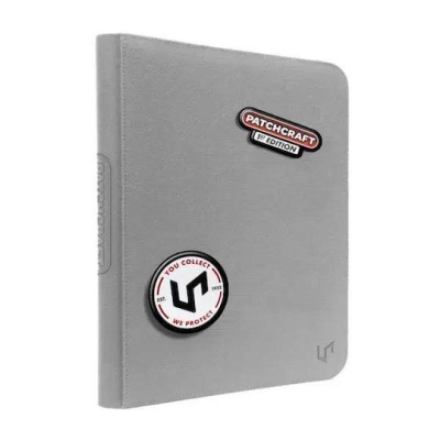 Ultra Pro Patchcraft Fermuarlı 9 Cepli Pro-Binder Gray 360 Kart Kapasiteli