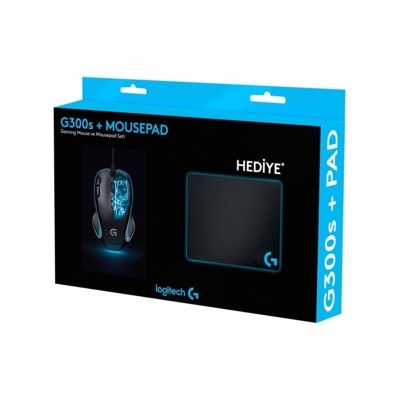 Logitech G300s + Mousepad + Bardak Altliği