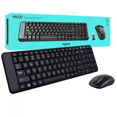 Logitech Mk220 Wireless Desktop Kablosuz Klavye Mouse Seti