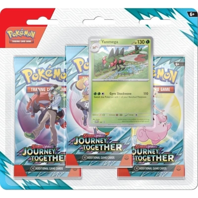 Pokemon Tcg Journey Together Premium Checklane 3 Booster Paket + Yanmega