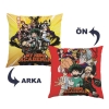 Lisanslı My Hero Academia V1 Yastık 35x35cm Çift Taraflı