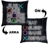 Lisanslı Playstation İcons Yastık 40x40cm Çift Taraflı