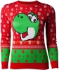 Lisanslı Super Mario Bros Yoshi Yılbaşı Bayan Kazak L Beden